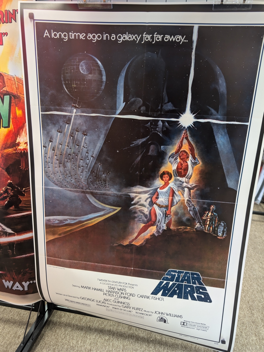 Star Wars Vintage-Style Movie Poster - Black / Blue